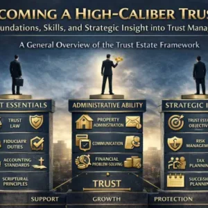 Becoming a High-Caliber Trustee: Foundations, Skills, and Strategic Insight into Trust Management”  A General Overview of the Trust Estate Framework