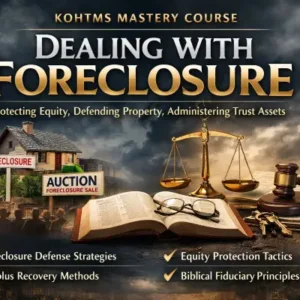 KOHTMS MASTER COURSE Dealing with Foreclosure: Protecting Equity Ahead of Time, Defending Against Foreclosure, and Exercising Equitable Foreclosure as a Defense